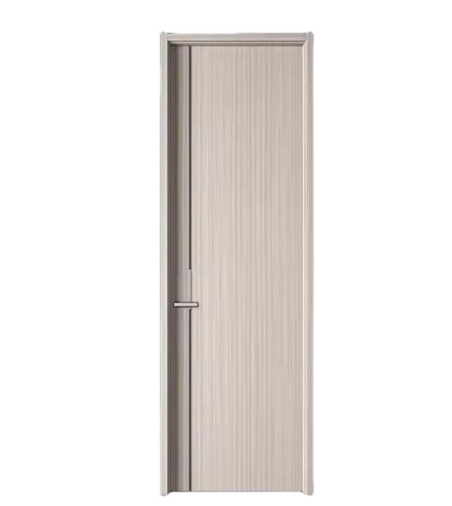 Design Flush Panel Internal Solid Wooden Modern Hidden Frame Invisible Hinge Door