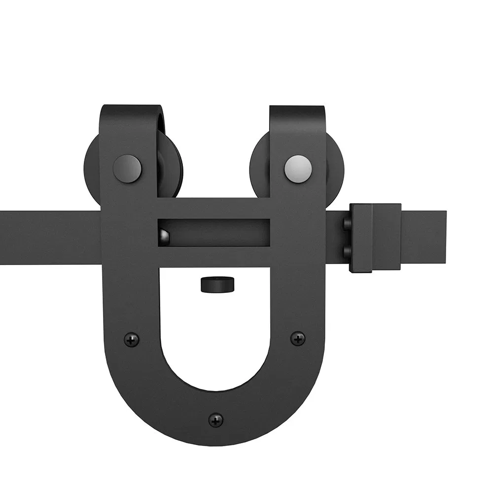 Single Door-Smoothly and Quietly Heavy Duty Sturdy Sliding Barn Door Hardware Kit Rail
