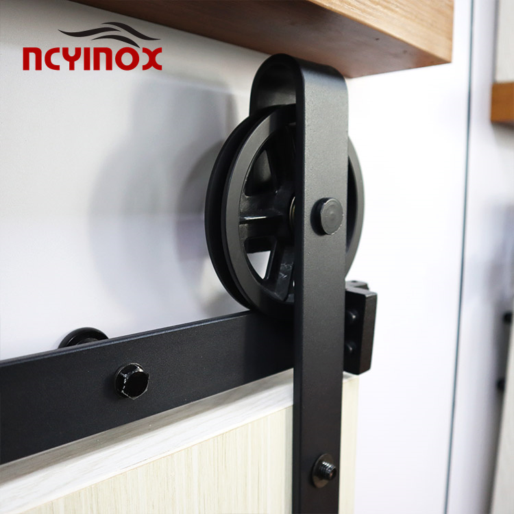 Hanging Sliding Barn Door Hardware Kit with Rail Sliding Door Hardware Harn