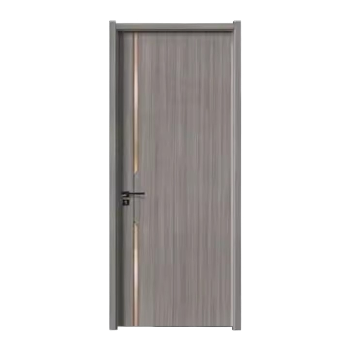 Design Flush Panel Internal Solid Wooden Modern Hidden Frame Invisible Hinge Door