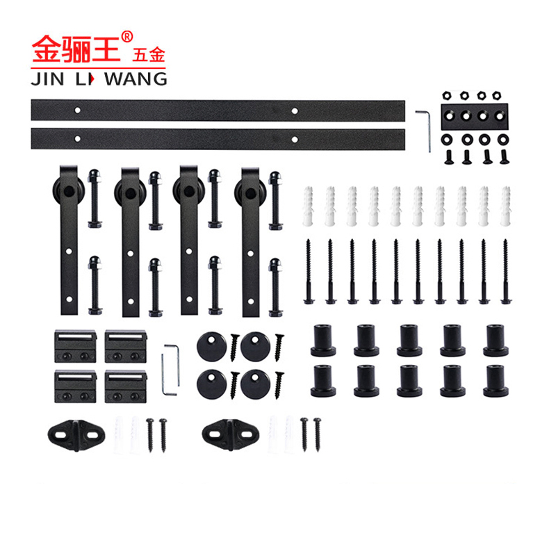 Heavy Duty Sliding Barn Door Roller with Nylon Wheel Carbon Steel Rail