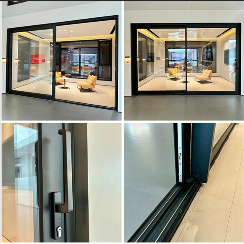 Super Security Lock Aluminum Balcony Sliding Door with Multi-Point Locking Child Safety Features