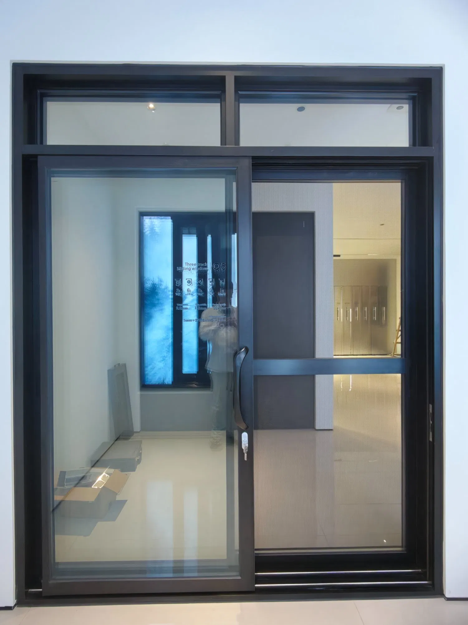 USA Market Residential Patio Non Thermal Break Aluminum Sliding Door with Blinds