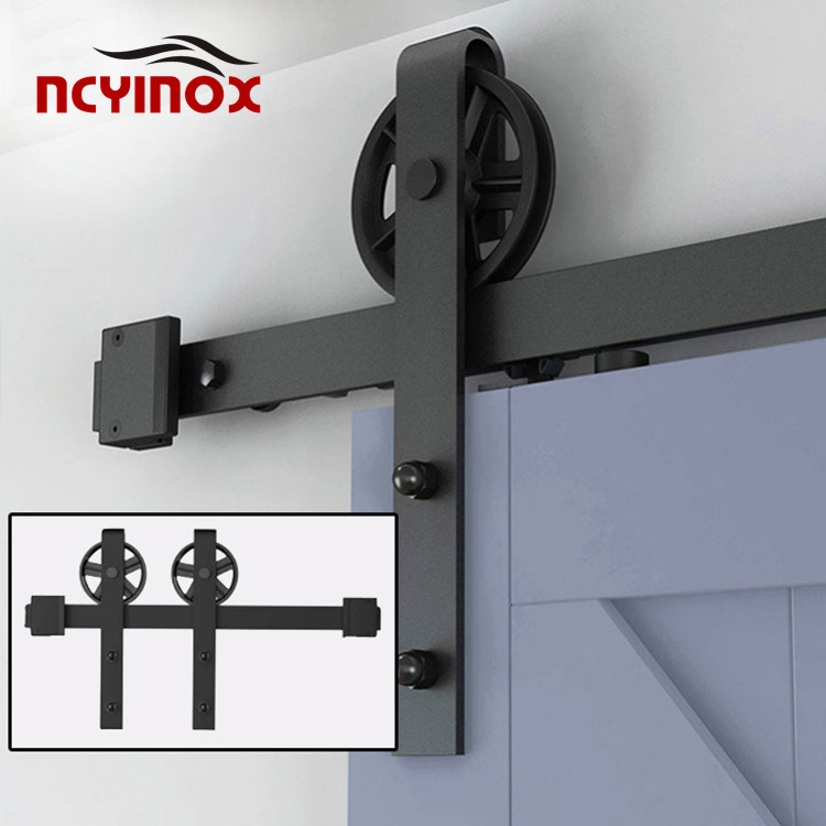 Hanging Sliding Barn Door Hardware Kit with Rail Sliding Door Hardware Harn