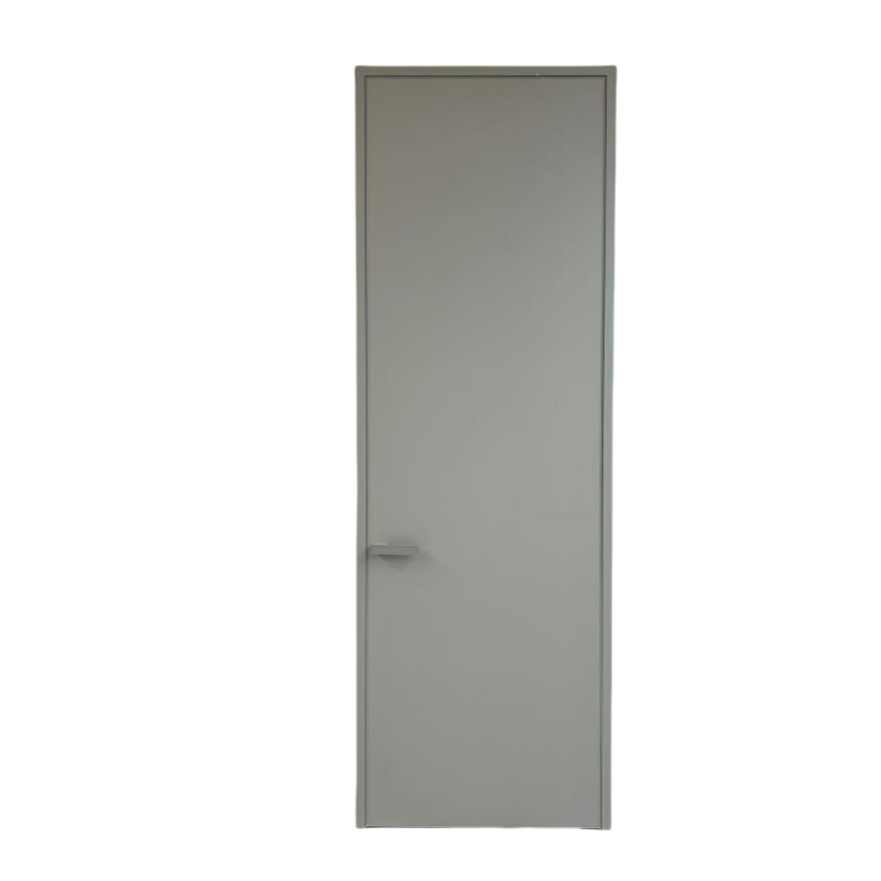 Modern Minimalist Interior Door Aluminum Frame Flush Door Design Hidden Room Door