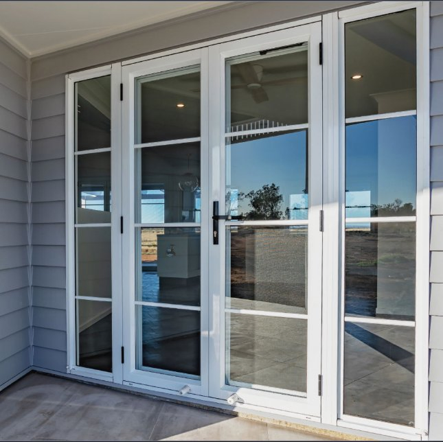 Australia Hinged Patio Door Frame Fire Rated Door Aluminum Double Swing Door