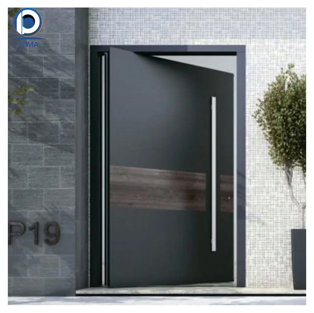 Double Leaf Metal Security Door for Mansion or Villa Cast Aluminum Door