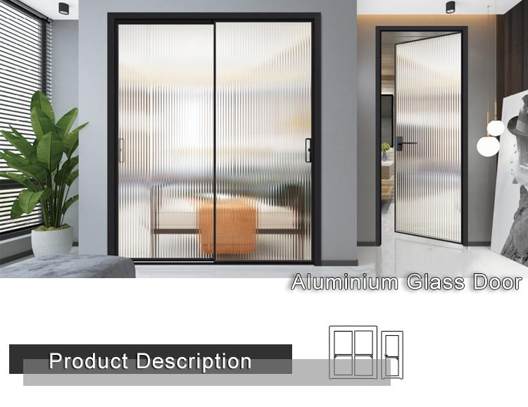 Corrosion Proof Aluminum Sliding Door Thermal Break Aluminum Doors with Tempered Glass in Foshan