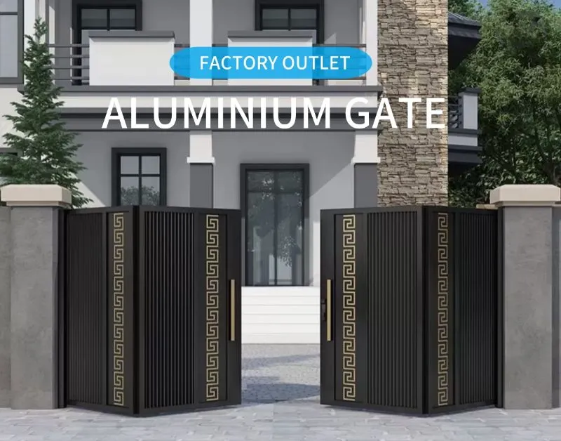 Durable Courtyard Villa Aluminum Gate