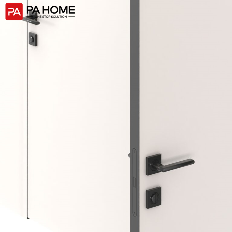 PA Luxury Frameless Invisible Interior Room Wood Solid Flush Hidden Frame Aluminum Wood Door Hidden Door