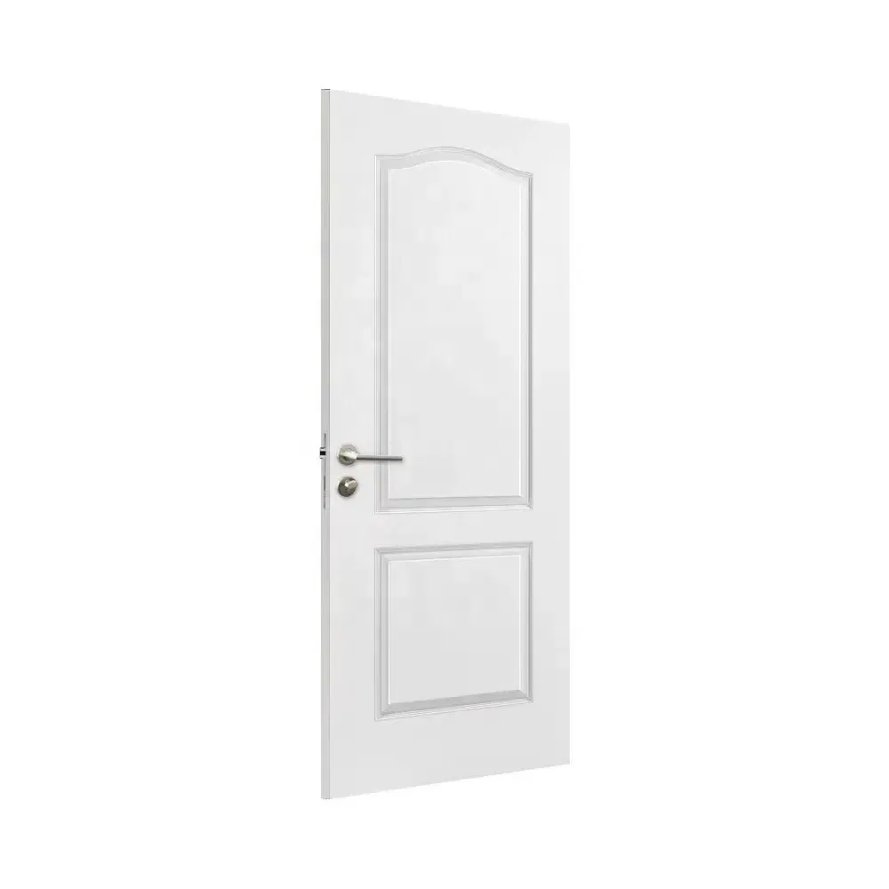 White Primer MDF Flush Solid Core Acoustic Soundproof Door for Hotels, House, Villa