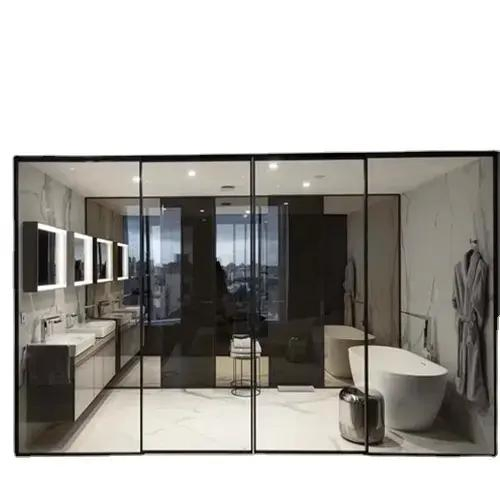 Interior French Sliding Doors Hurricane Proof Impact Resistant Sliding Glass Door