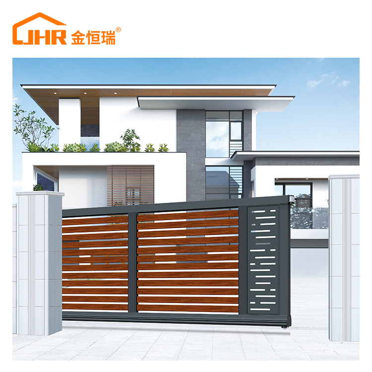 Sleek Minimalist Aluminum Gates with Laser-Cut Front Design