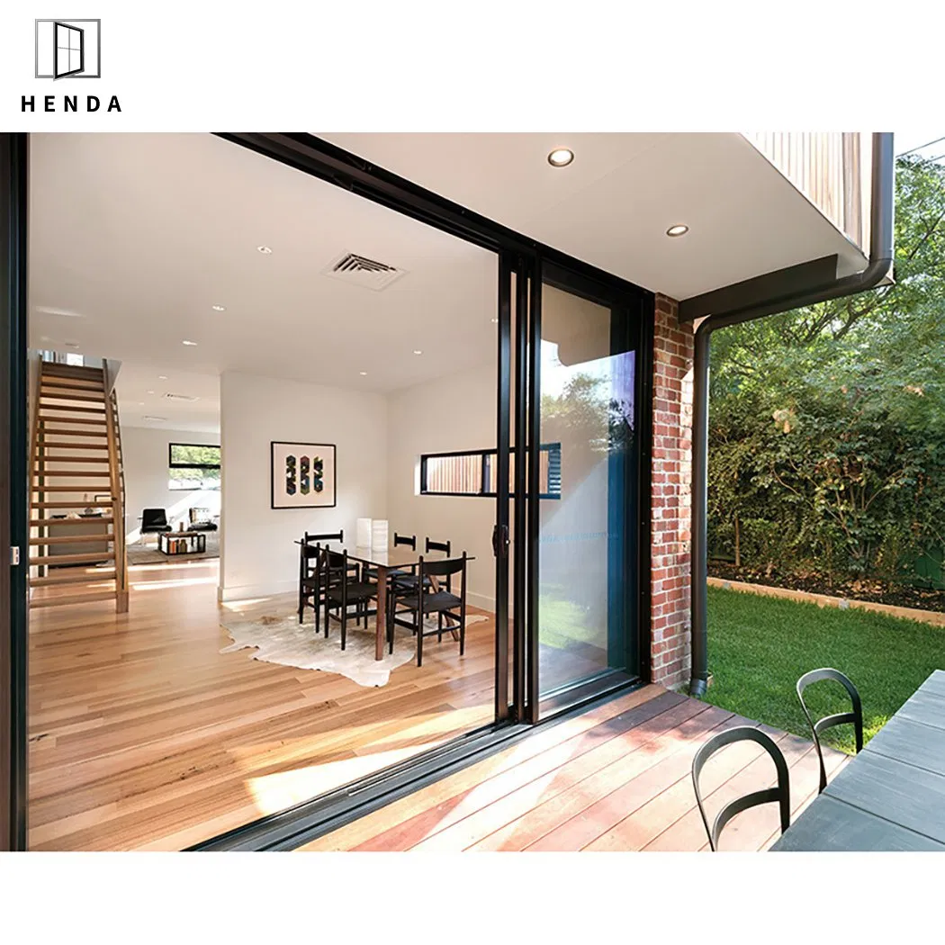 House Exterior Thermal Break Aluminium Profiles Glass Window and Door Heavy Duty Patio Sliding Doors