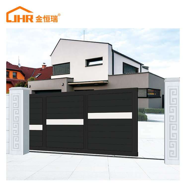 Sleek Modern Aluminium Courtyard Gate for Stylish Entrances