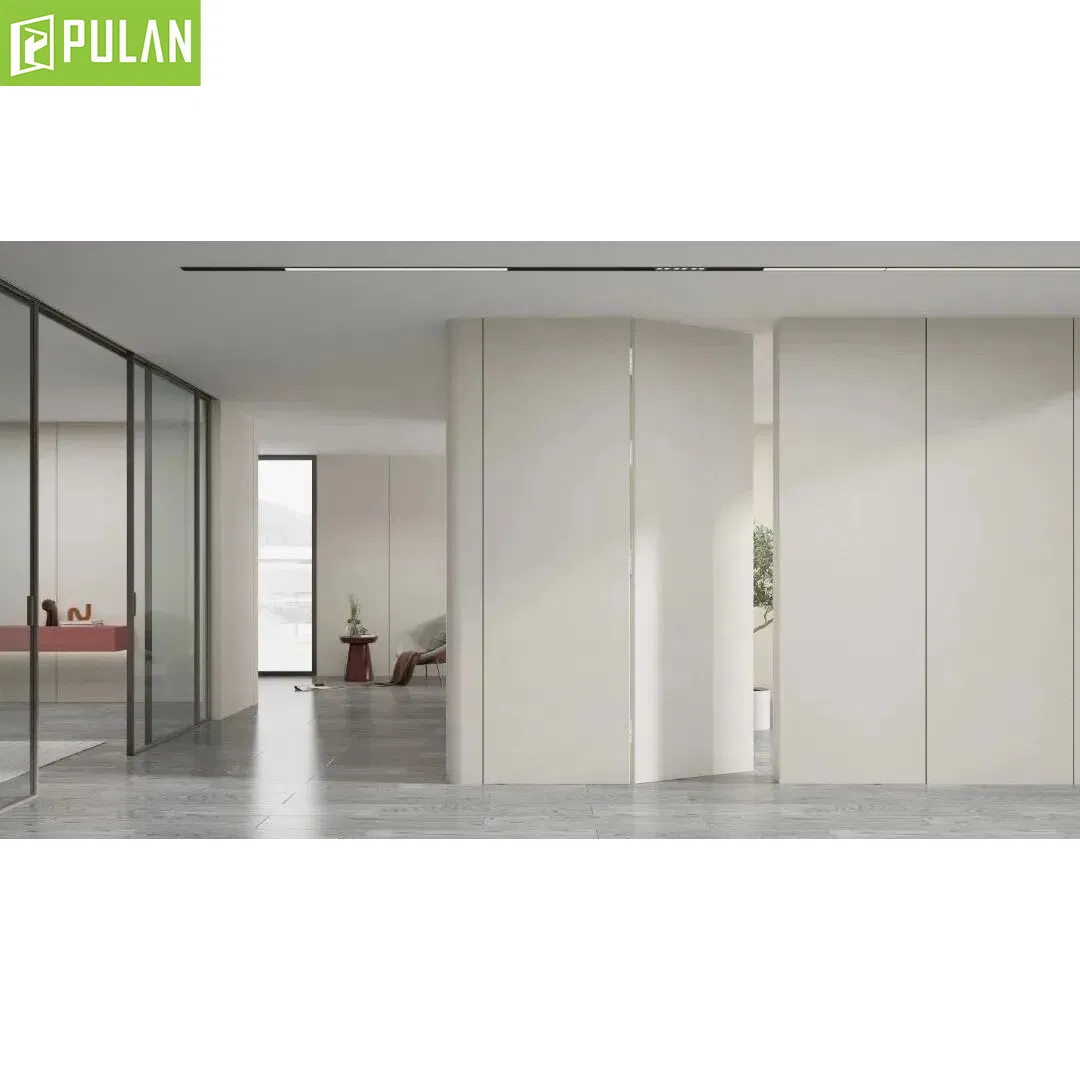 Latest Design Customized Interior Aluminum Frame PVC/Paint Finishing Hidden Flush Wooden Door with Invisible Hardware and WPC/MDF Panel for Apartment