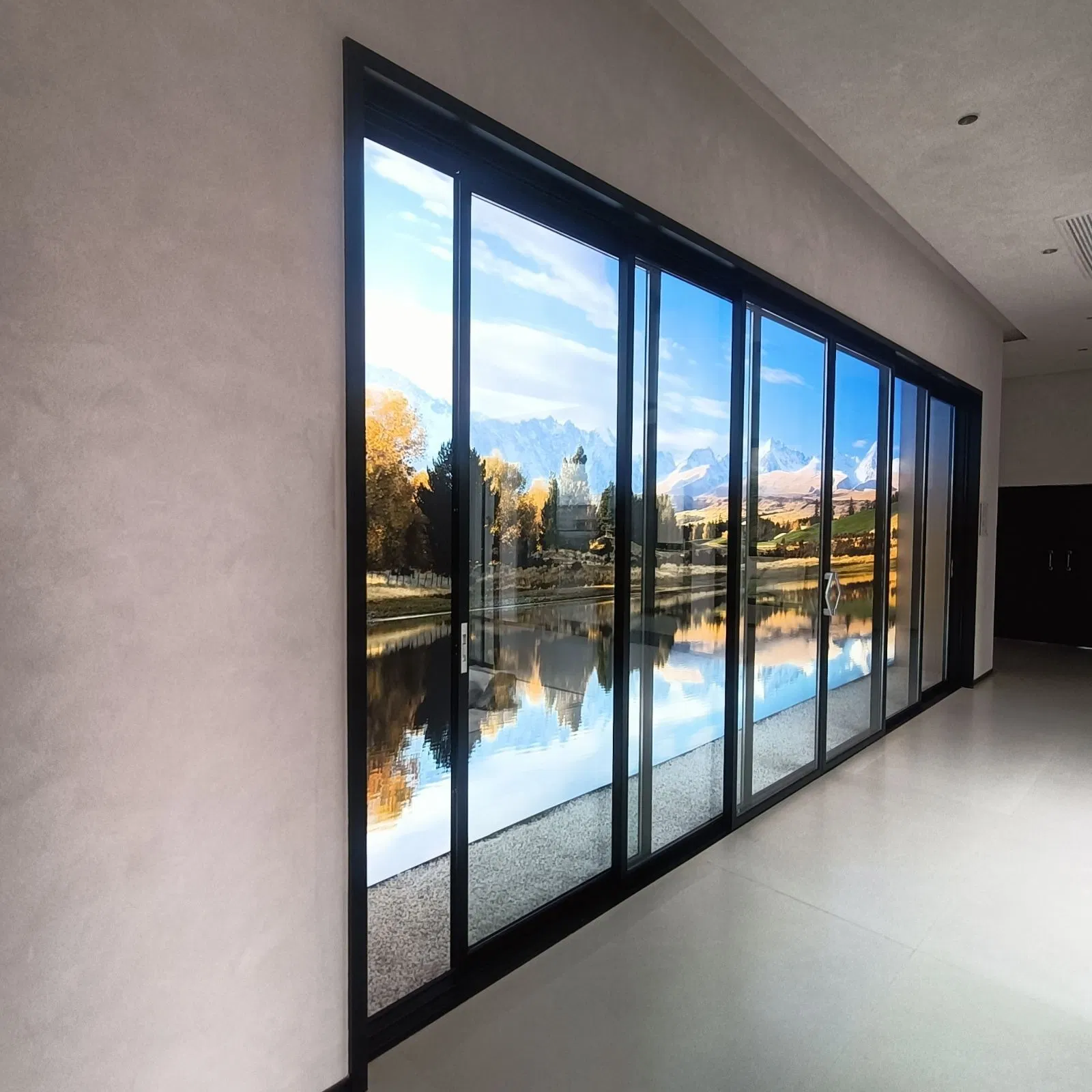 High-Quality 4040 Slim Frame Aluminium Profile Multi Sliding Door with Double Glazed Insulation Glass Door Design