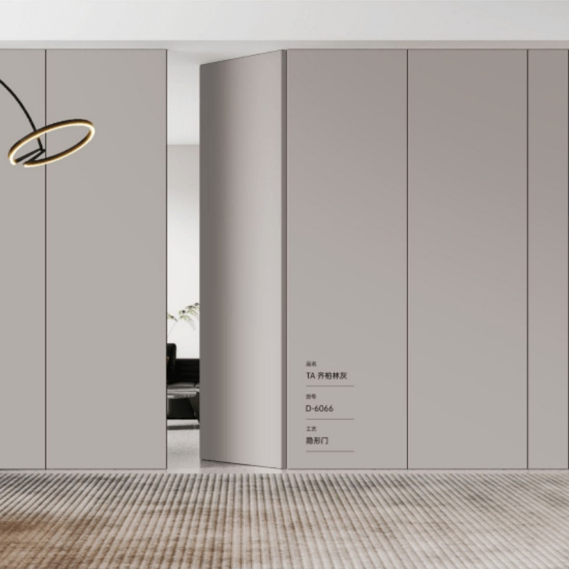 Moisture-Proof WPC Flush Door House Bathroom Door Interior Solid Wooden Door