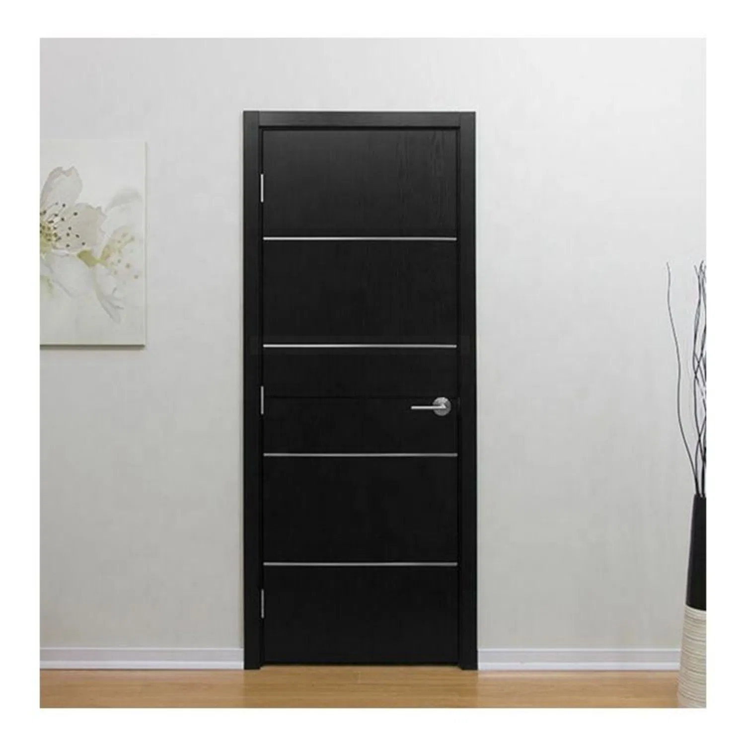 Internal Acoustic Wooden Door Laminated MDF PVC Room Wood Door for Apartment, Hotel, Hospital, School