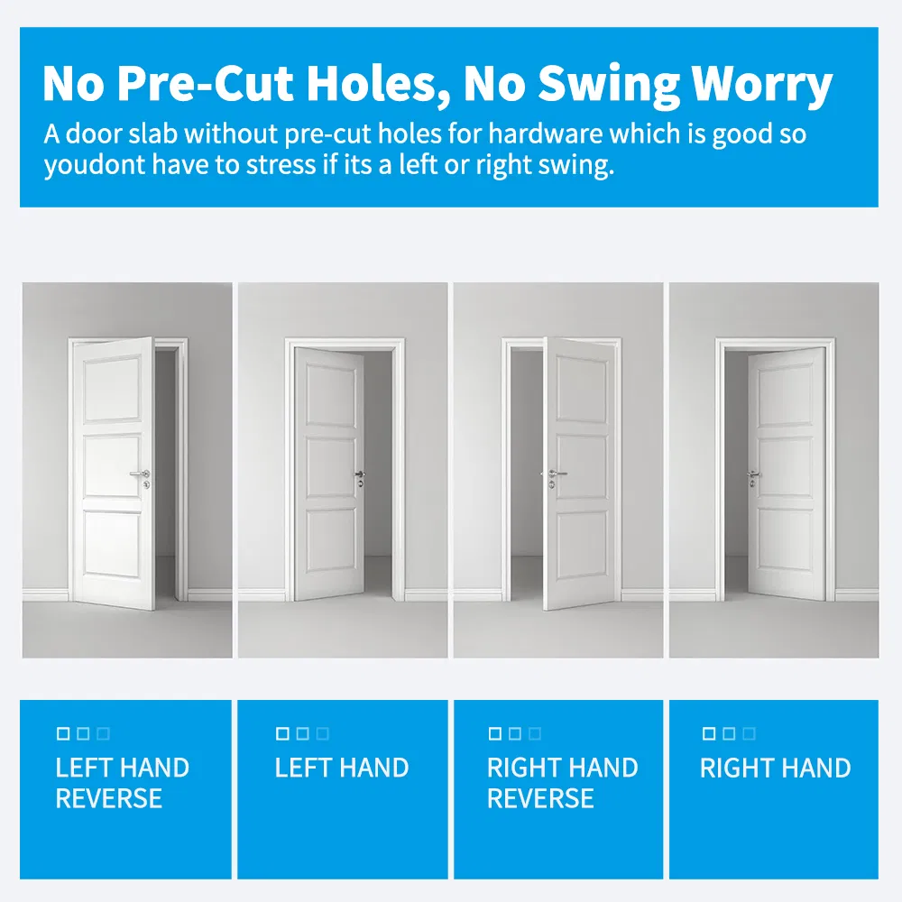 Waterproof Soundproof Moisture-Proof WPC Interior Doors for Bedroom Bathroom Modern Design