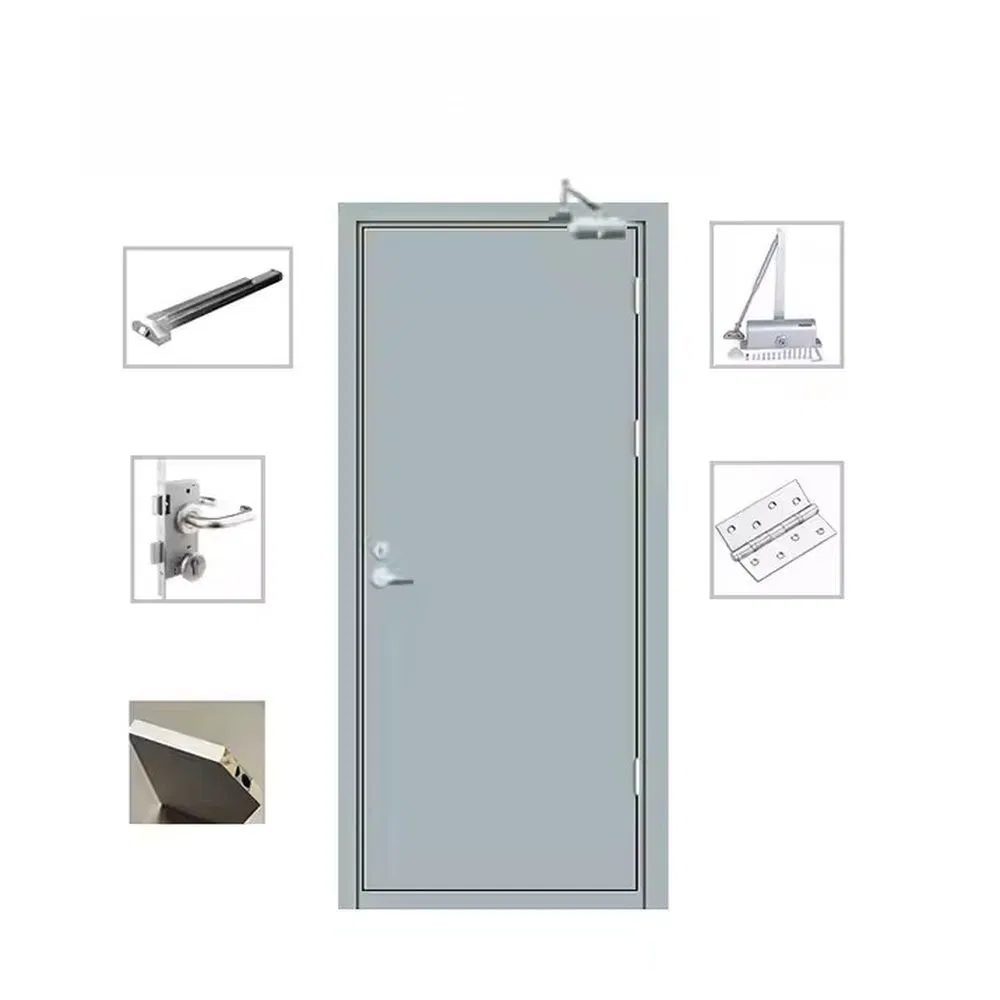 Sturdy Steel Bathroom Door, Moisture-Proof, Standard Size