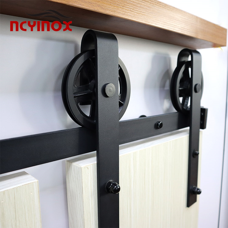 Hanging Sliding Barn Door Hardware Kit with Rail Sliding Door Hardware Harn