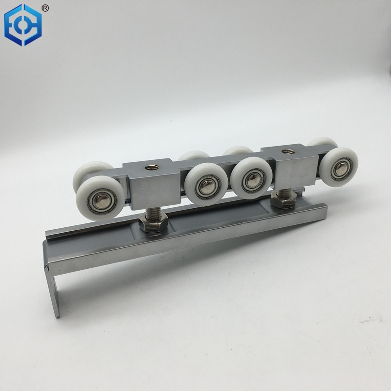 Heavy Duty Door Rollers for Sliding Doors Pulley Wheels Assembly Aluminum Rail for Bathroom Barn Patio Door