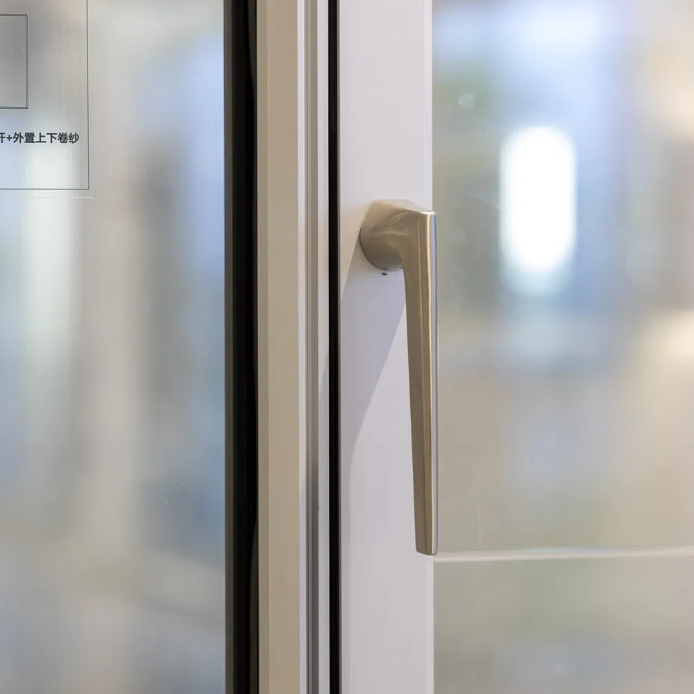 Narrow Slim Frame Aluminium Sliding Accordion Panoramic Doors with Double Glass