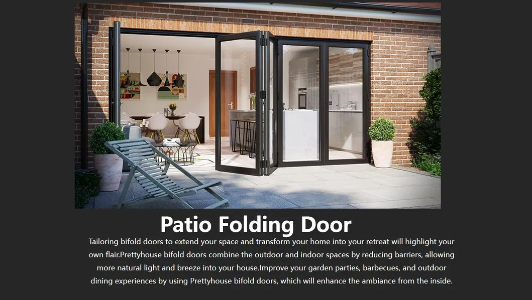 Luxury Folding Aluminum Glass Patio Doors
