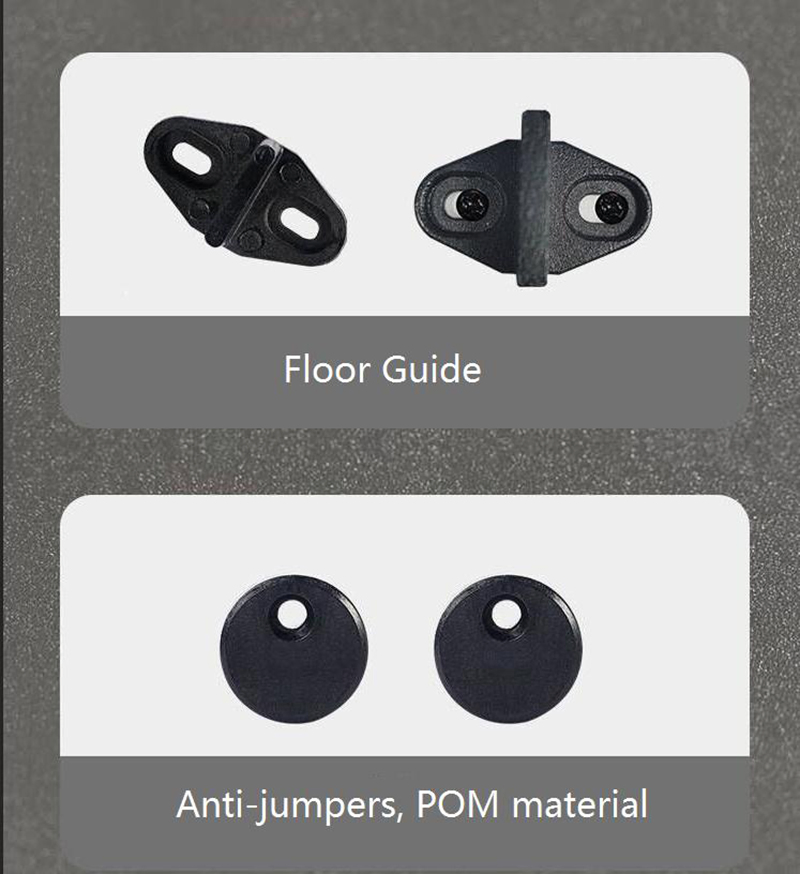 Heavy Duty Sliding Barn Door Roller with Nylon Wheel Carbon Steel Rail