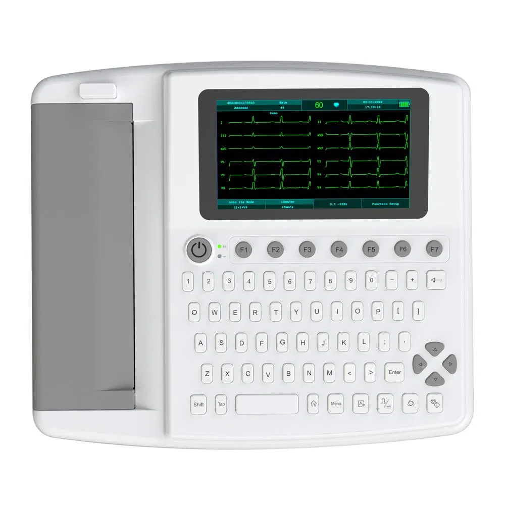 Precio del fabricante ECG médico aprobado por CE digital 12 canal ECG barato