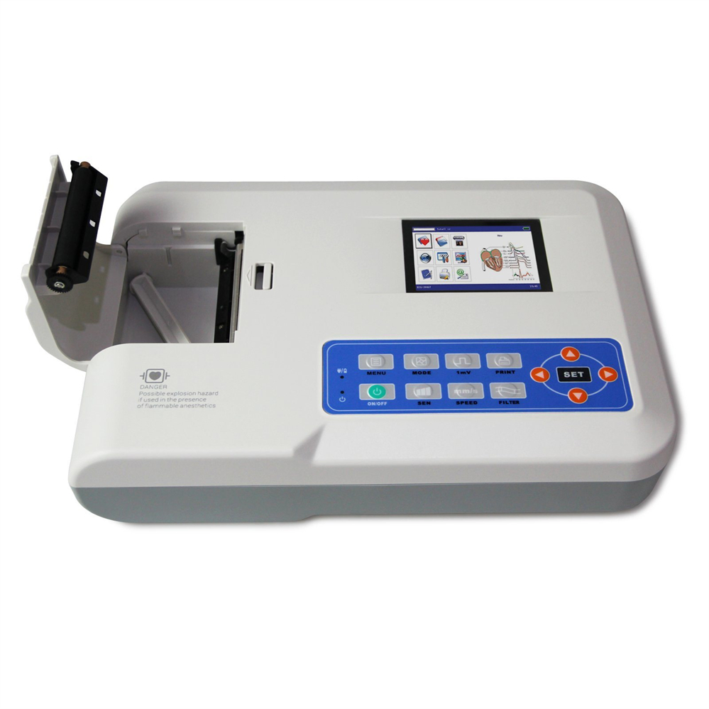 Máquina de ECG Veterinario Contec ECG300g-Vet 3-Channels 12-Leads