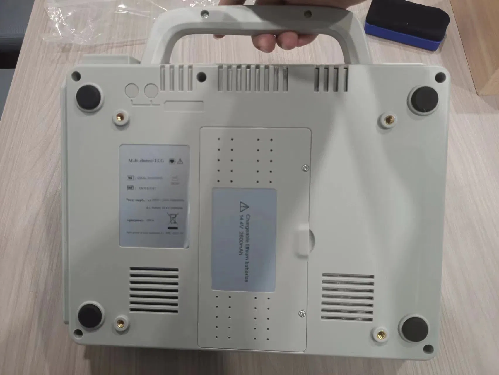 Máquina de ECG portátil con impresora 3 canal electrocardiograma 12 derivación