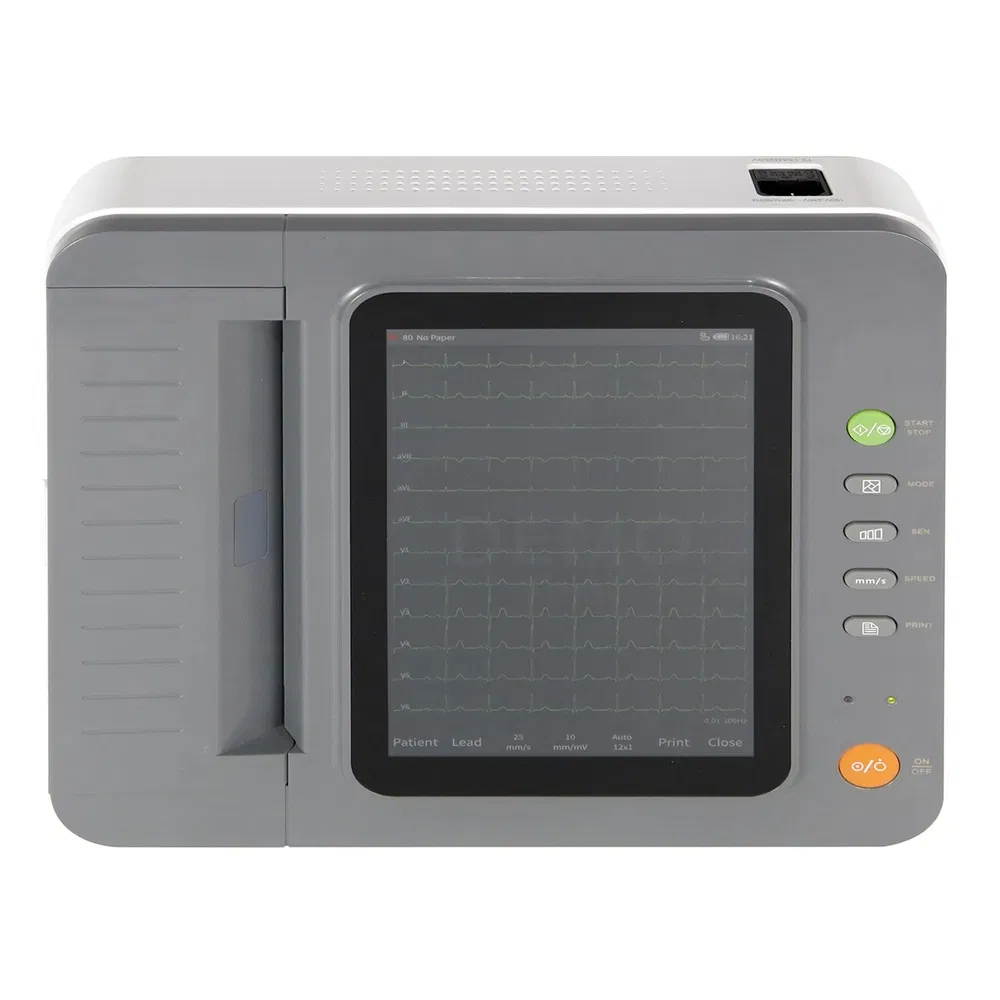 Sistema de ECG Digital Profesional 12-Lead Electrocardiógrafo Médico para Hospital Clínica