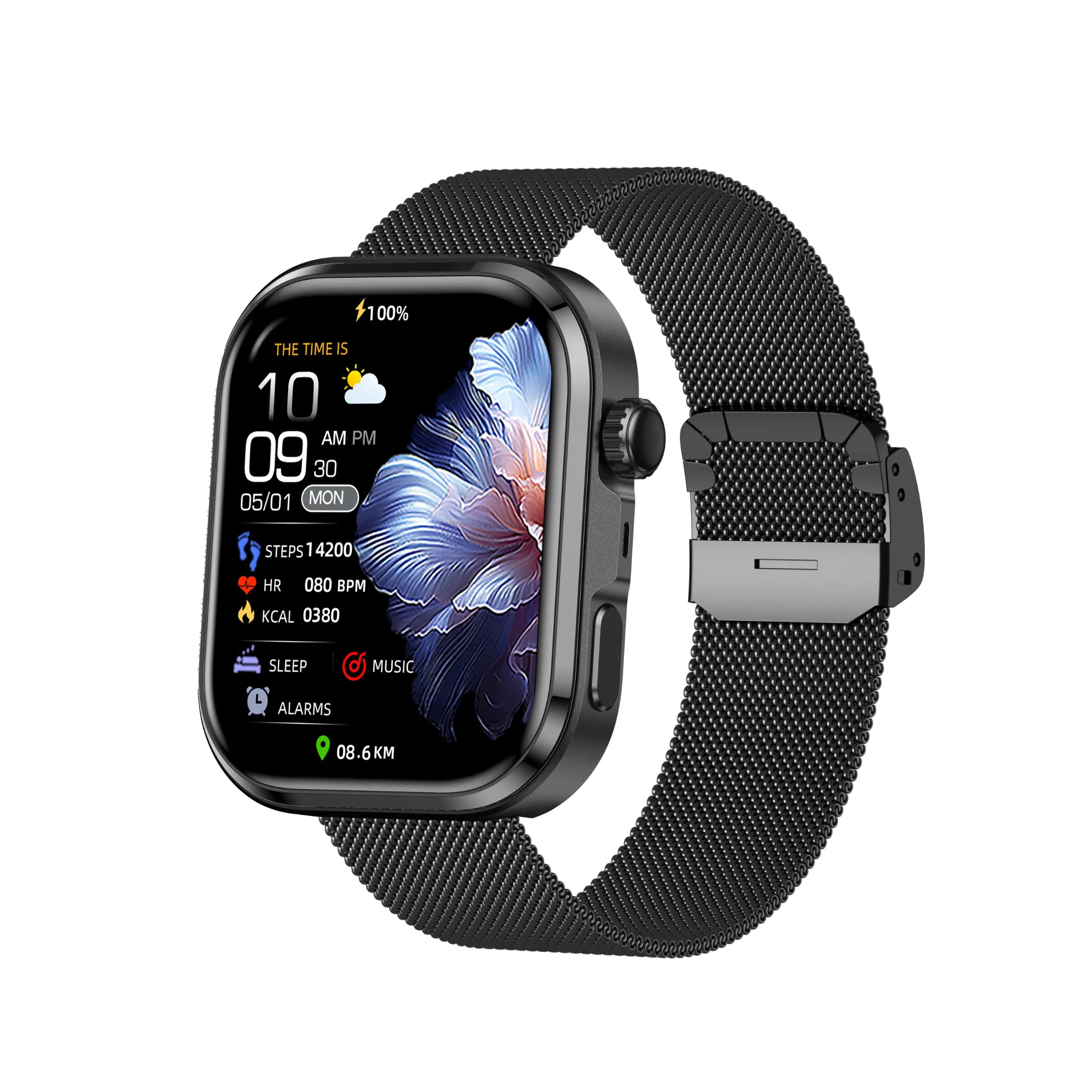 Monitor de Frecuencia Cardíaca ECG de Nivel Médico, Pulsera Inteligente Conectada Sumergible, Reloj Inteligente Electrónico