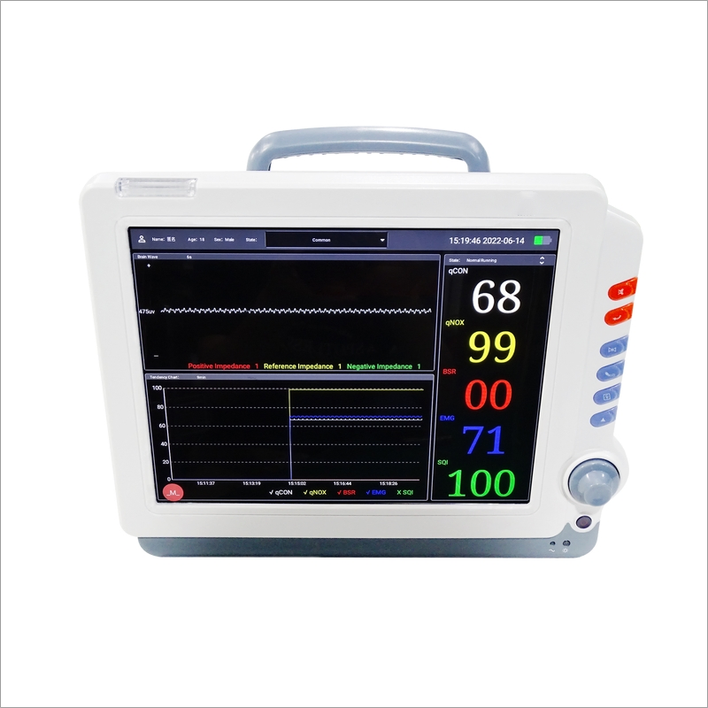 Soporte de monitor de paciente con pantalla LCD opcional, monitor de parámetros múltiples, sistemas de monitoreo de pacientes en UCI