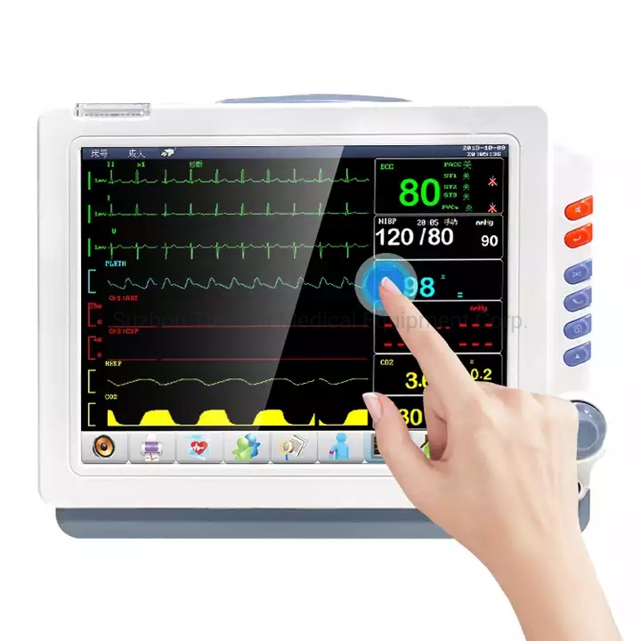 Monitor Médico De Signo Vital Monitor Móvil Barato Monitor Multi Paciente