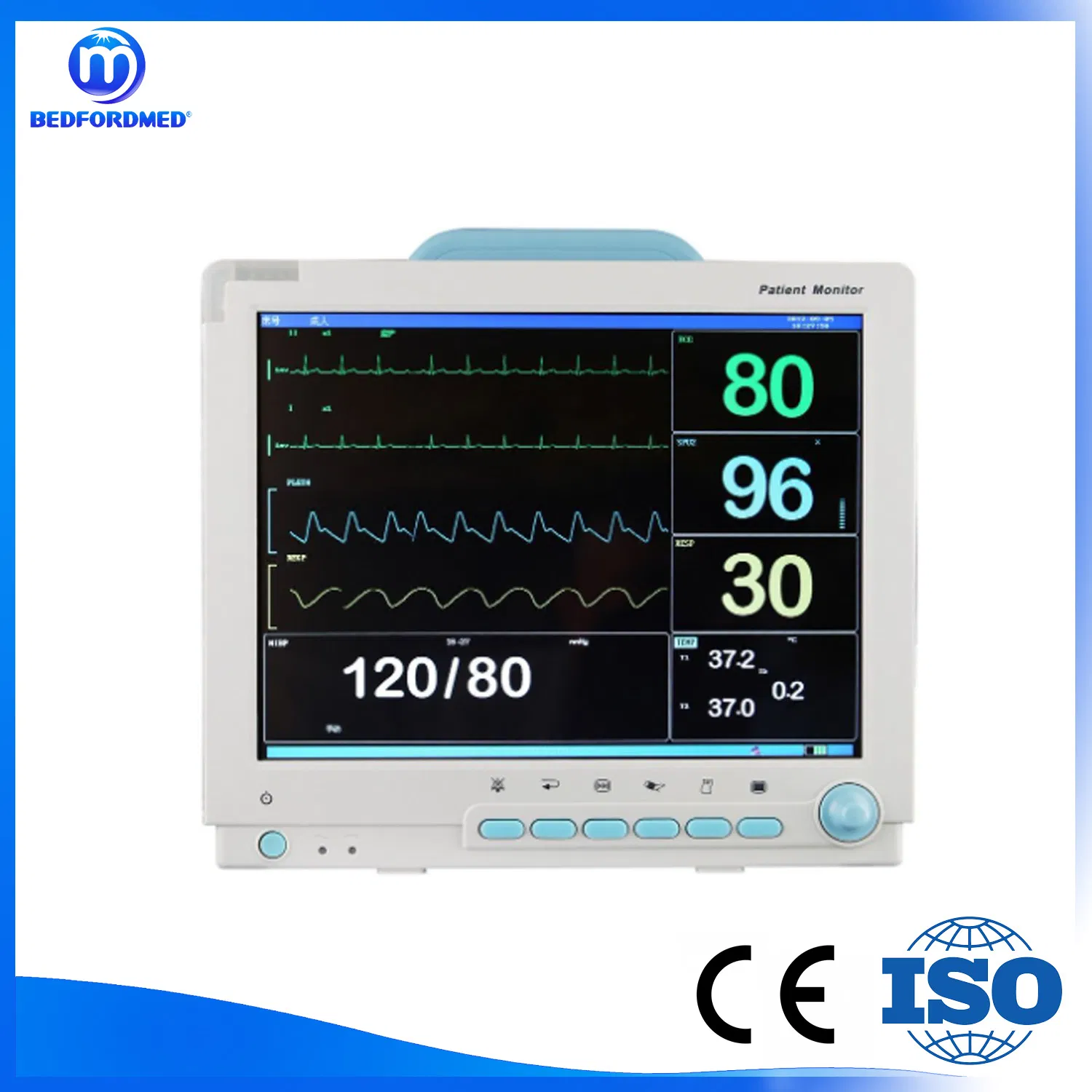 Monitor de ECG fetal multiparamétrico para pacientes médicos 9000A