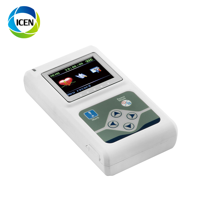 IN-H015 monitor de paciente ECG ambulatorio 24 monitor Holter de una hora
