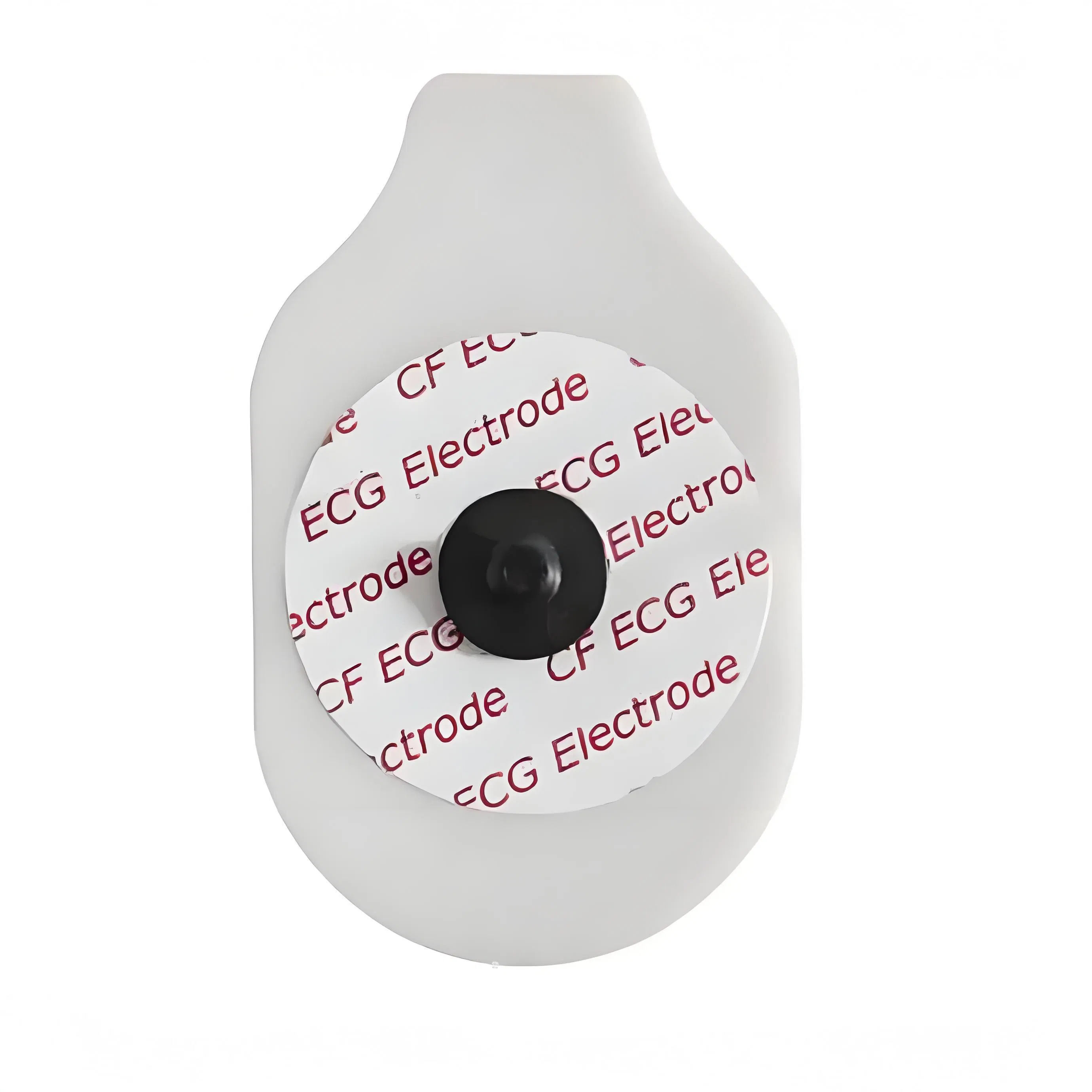 Electrodo de ECG desechable de espuma y no tejido para hospital con pestaña