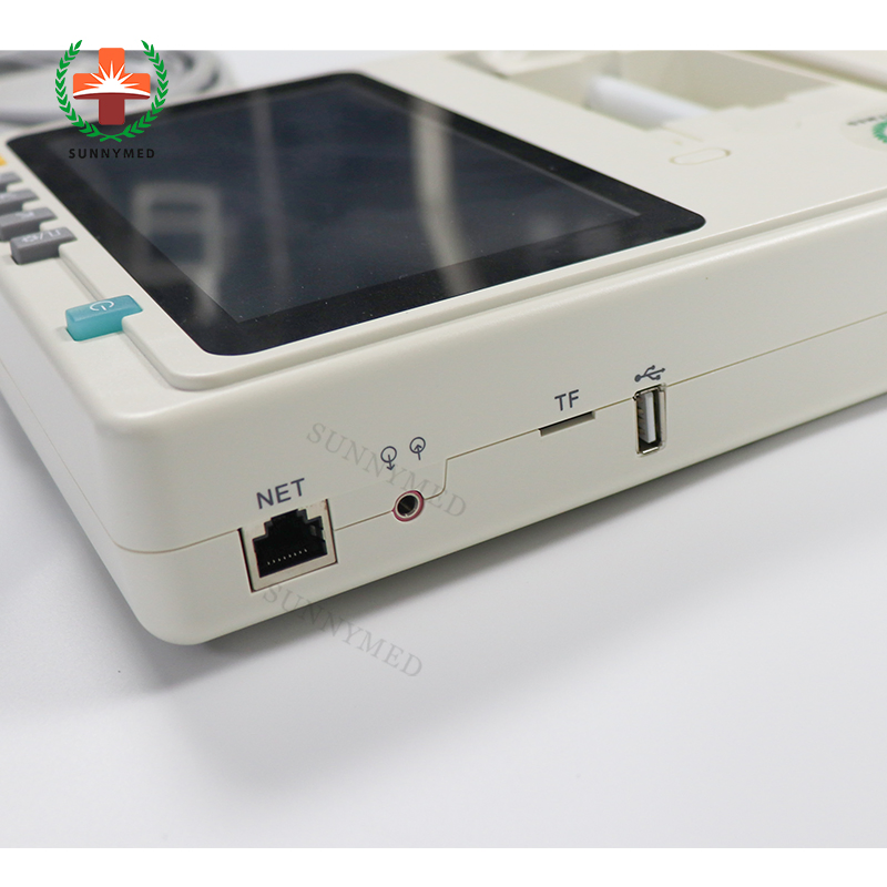 Sy-H004 Pantalla Táctil 12 Conduce 3 Máquina de ECG de Canal Electrocardiograma