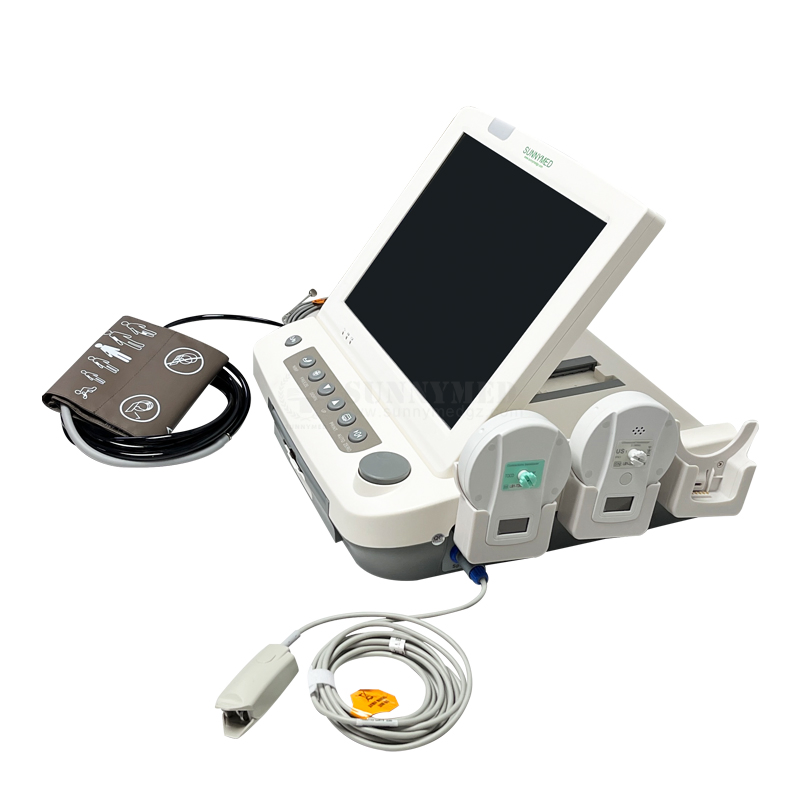 Sy-C049 SpO2. Tensión Arterial No Invasiva, Frecuencia Cardíaca, Electrocardiograma SpO2. Frecuencia Respiratoria Monitor Fetal Inalámbrico