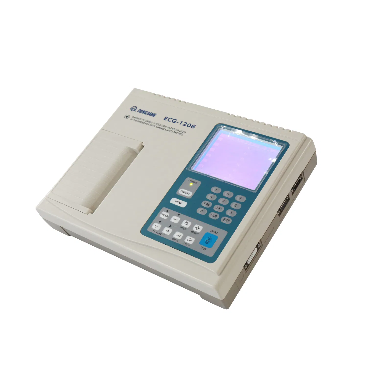 Equipo Médico 6 Canal Digital de Máquina de ECG en Reposo con Analizador