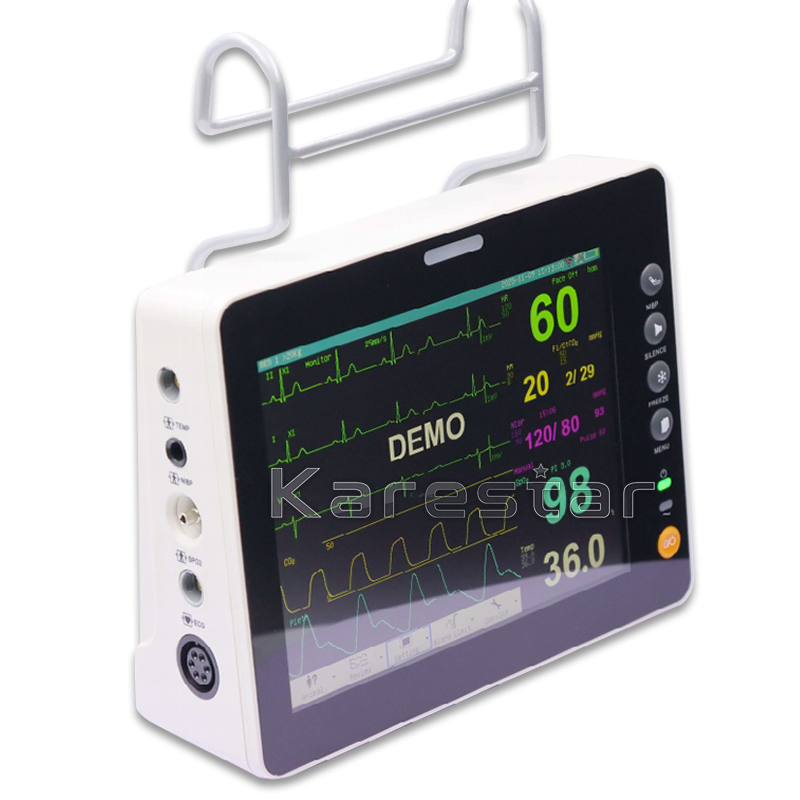 K-J50e Monitor de Pacientes Veterinarios Multiparamétrico Portátil para UCI Monitor Inteligente de Signos Vitales Portátil
