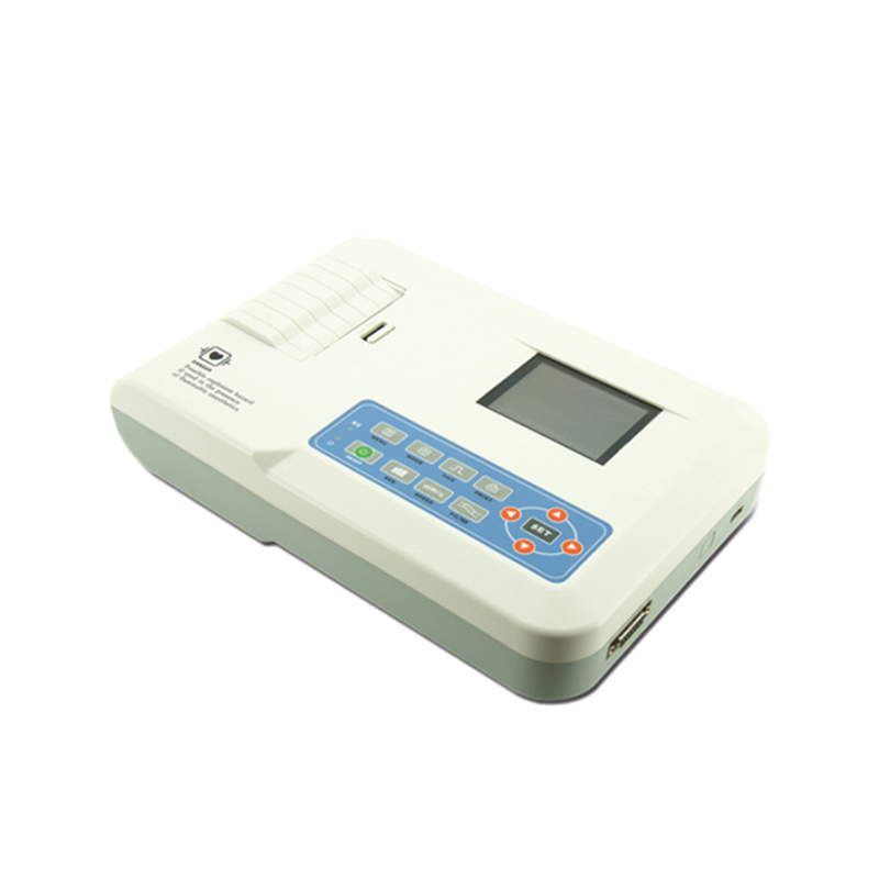 Máquina de electrocardiograma portátil Máquina de ECG 6 canales 12 electrodos monitor de ECG