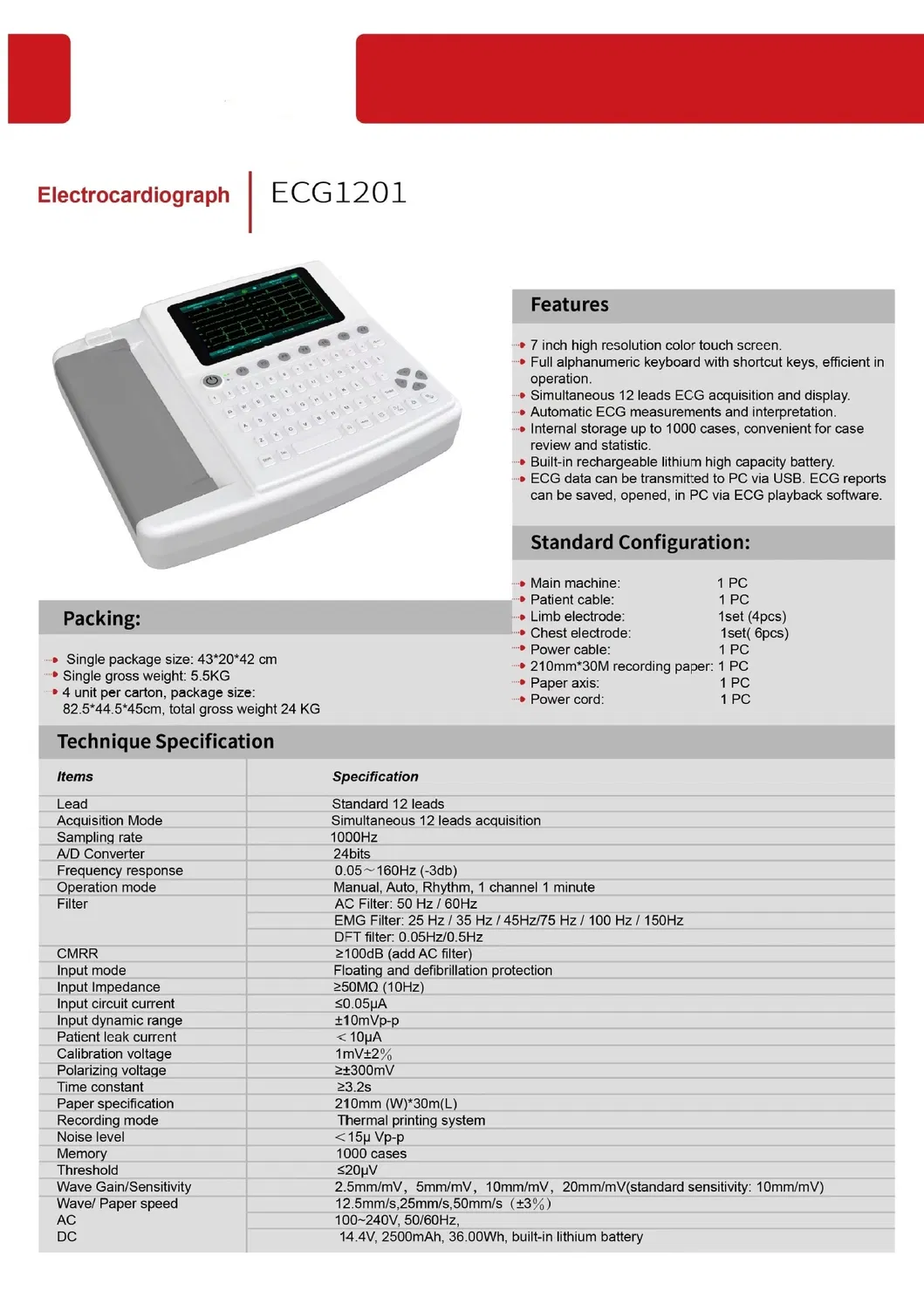 Accesorios ECG
