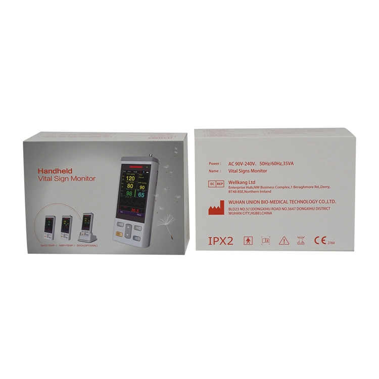 Monitor de Pacientes Portátil Veterinario Recargable con ECG NIBP SpO2
