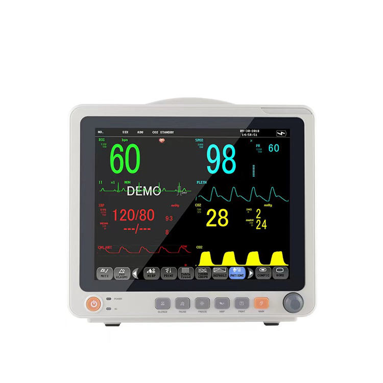 Monitor portátil de paciente médico profesional, monitor de signos vitales, ECG, máquina de monitorización en la cama de la UCI