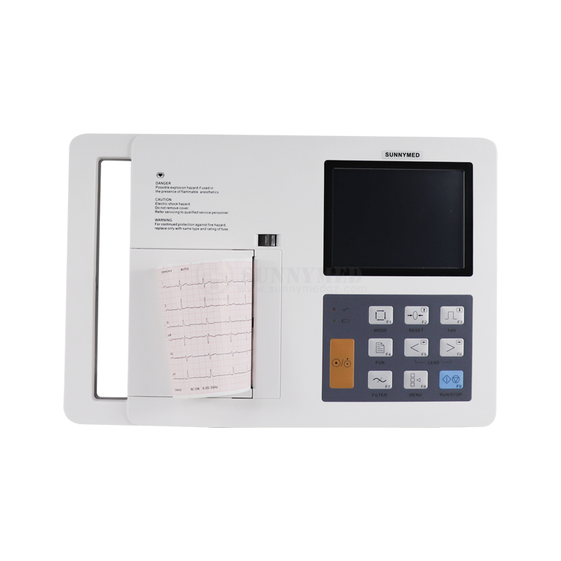 Sy-H006c Productos Médicos 6 Canal 12 Electrocardiograma ECG EKG con Impresora Térmica Integrada