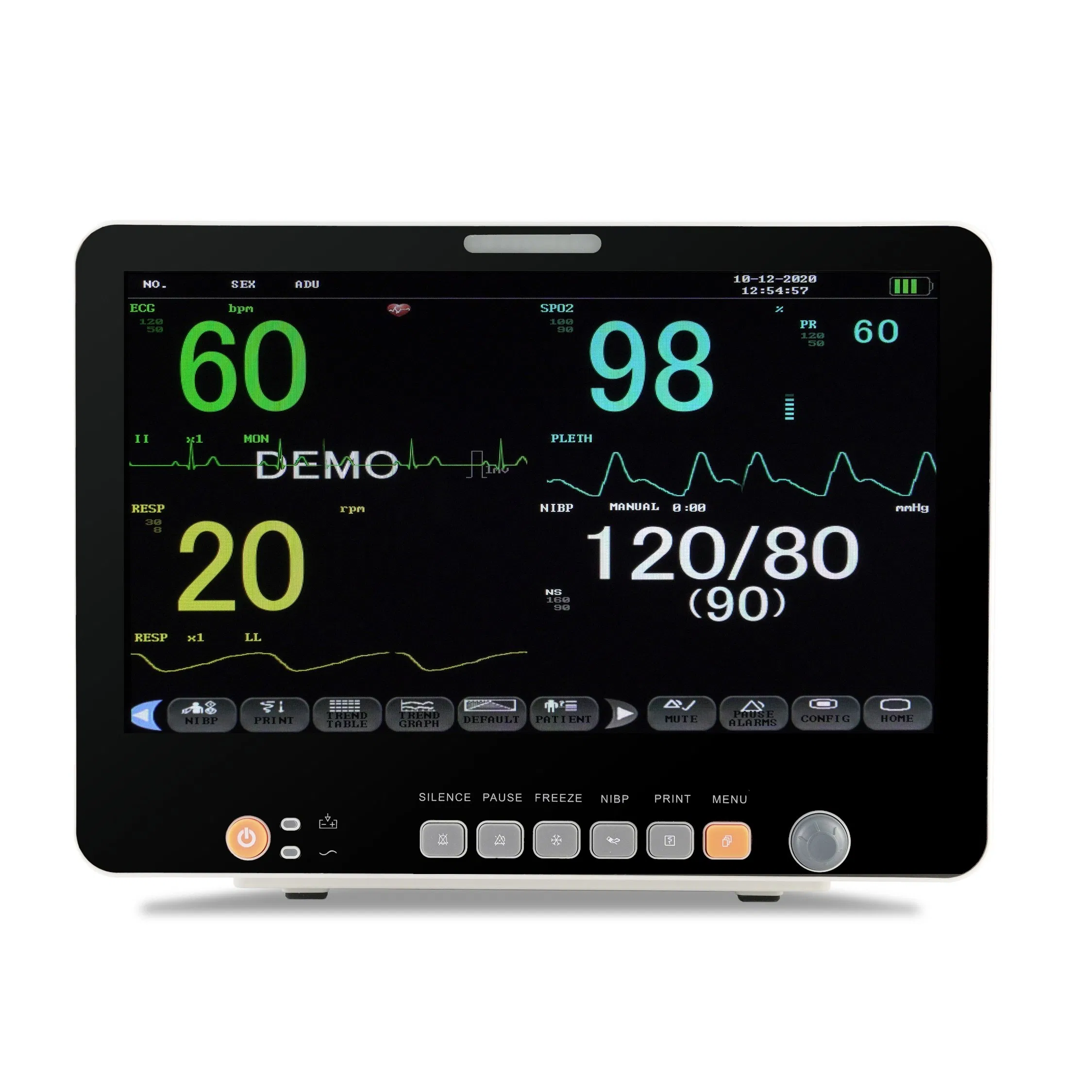 12.1" , 15.1" Monitor de Pacientes en UCI con Pantalla Táctil (aprobación CE, FDA)